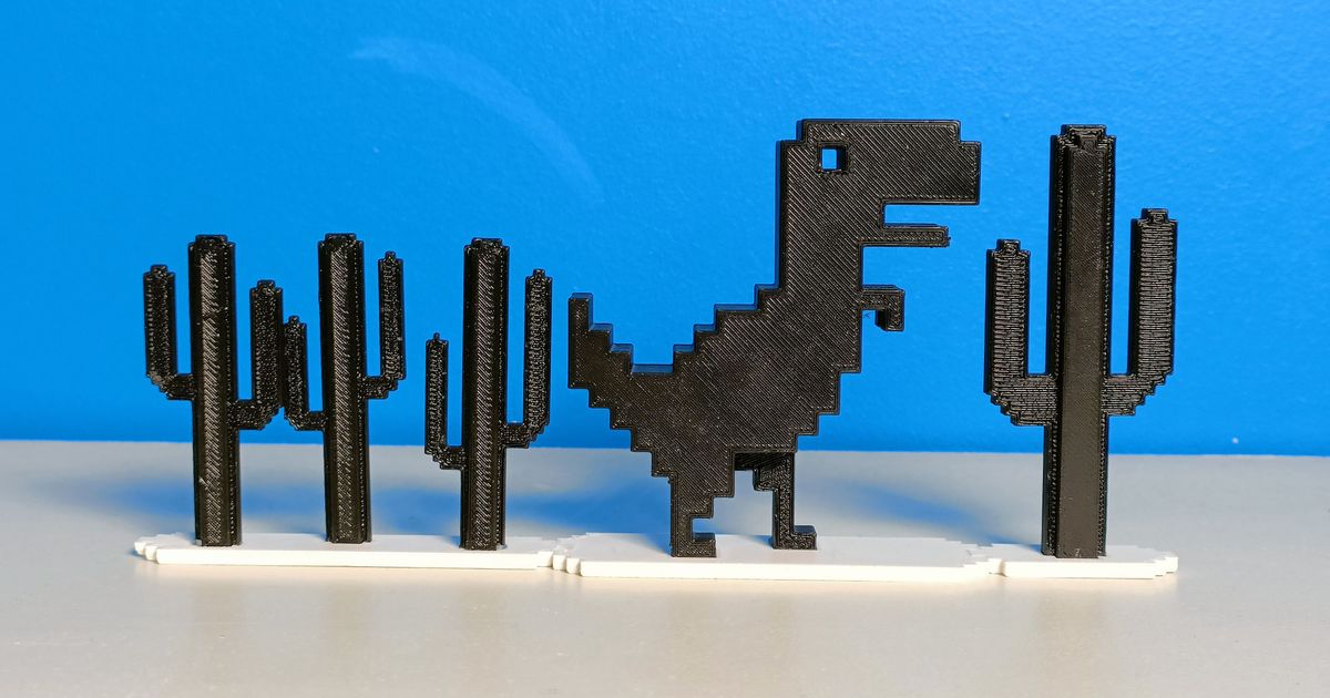 Dino Chrome - 3D Printable Model on Treatstock