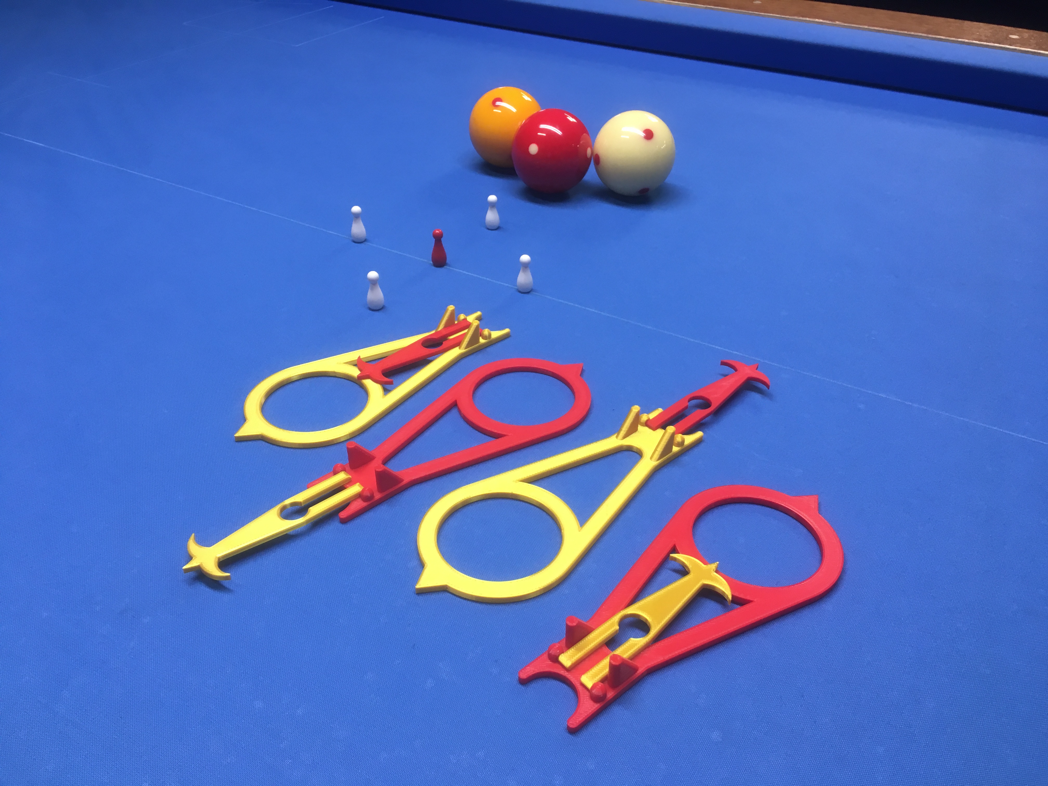 Ball Positioner for Five Pin Billiards