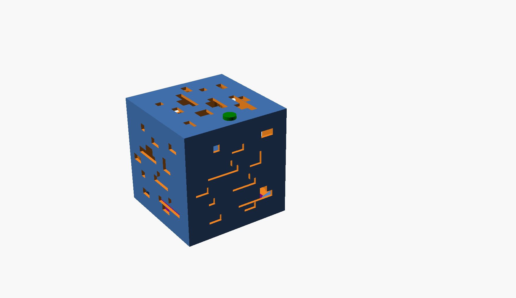 Miniatura 2 do modelo 3D Parametric Minecraft Cube