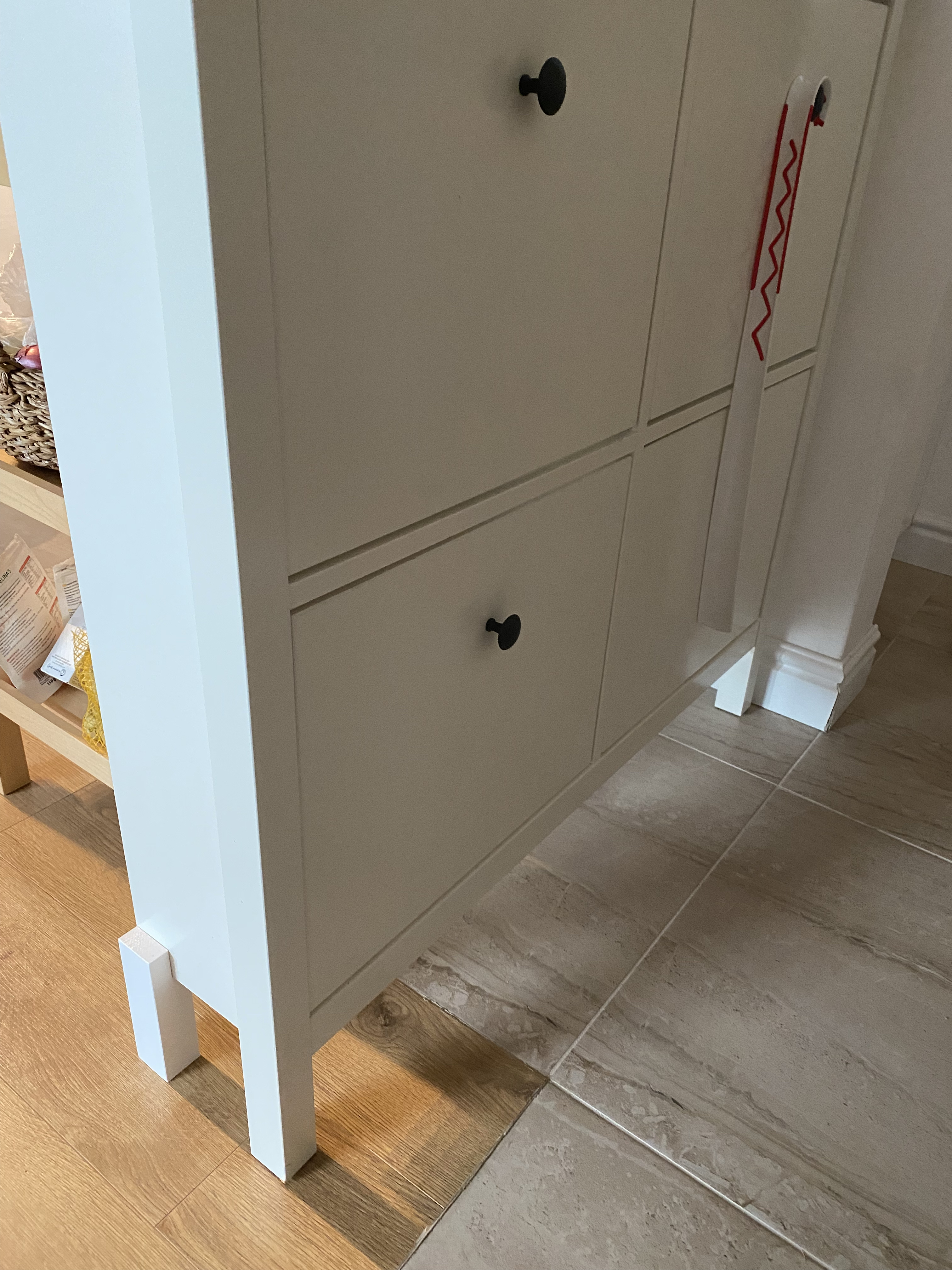 Hemnes shoe cabinet 2024 leg extension