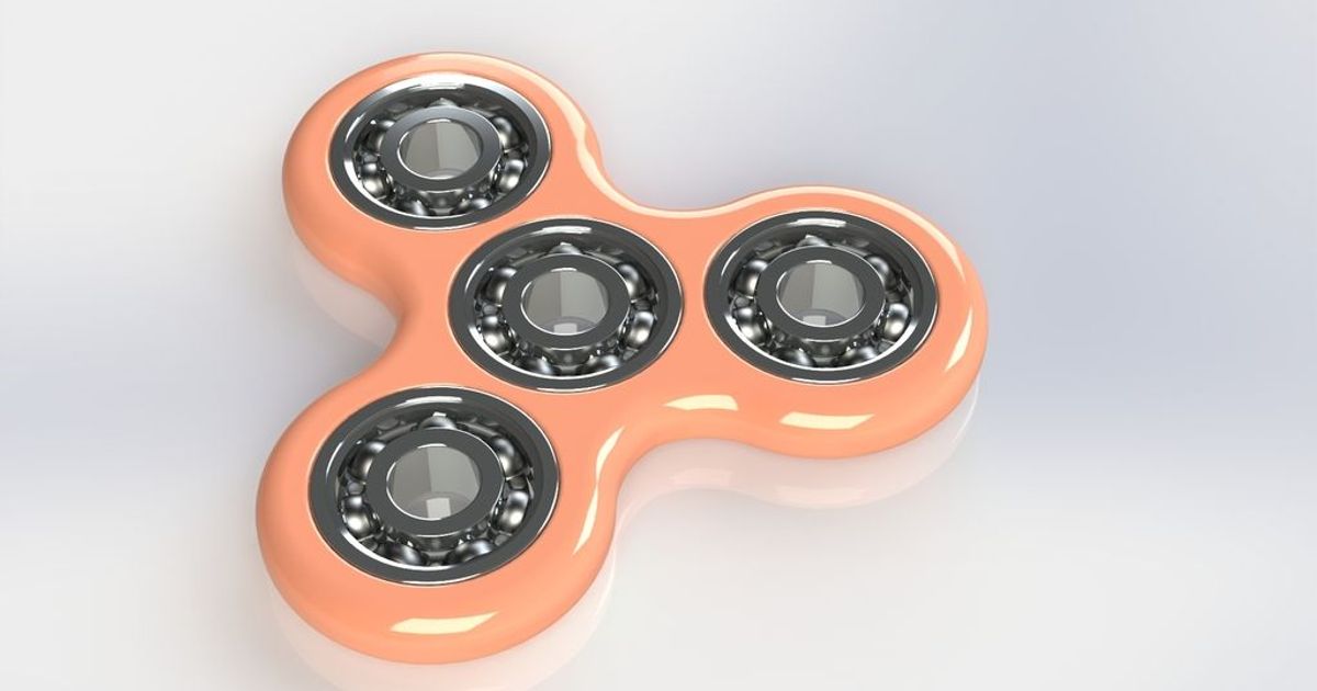 Fidget TriSpinner 608 Bearing by idnarbjm Download free STL model