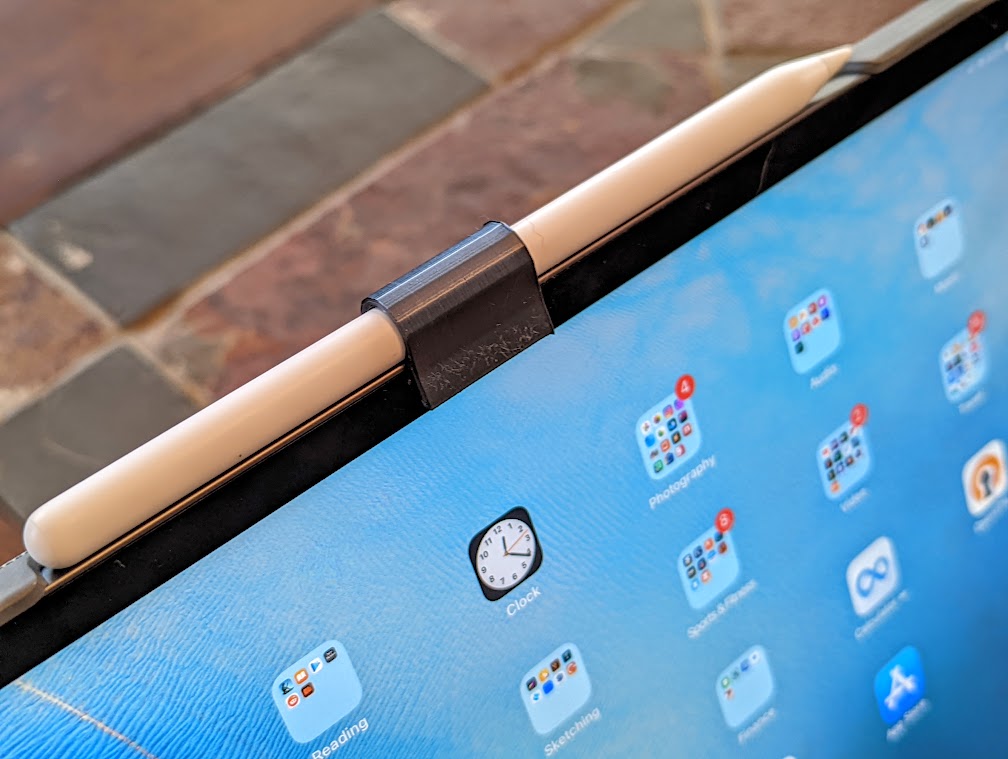 Pencil Clip for iPad Pro and Logitech Combo Touch Keyboard by David Gunter  | Download free STL model | Printables.com