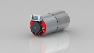 ga25-370 Gear Motor W Encoder  STEP + STL FILE