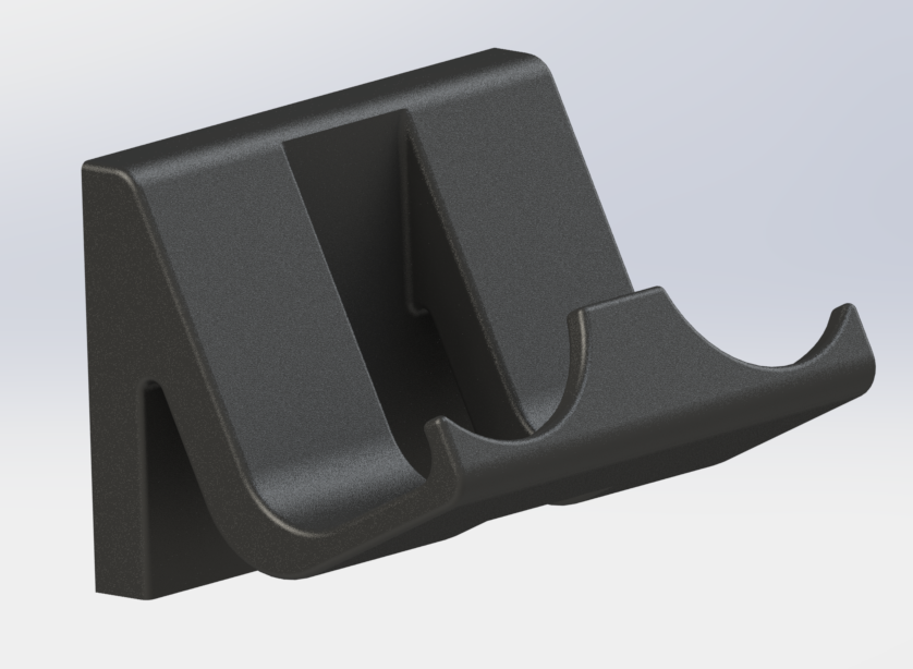 PS3 Controller Mount Skadis 3D model thumbnail