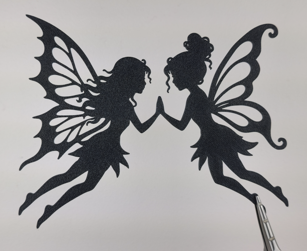Twin Fairies 2D Wall Art Fantasy Decor
