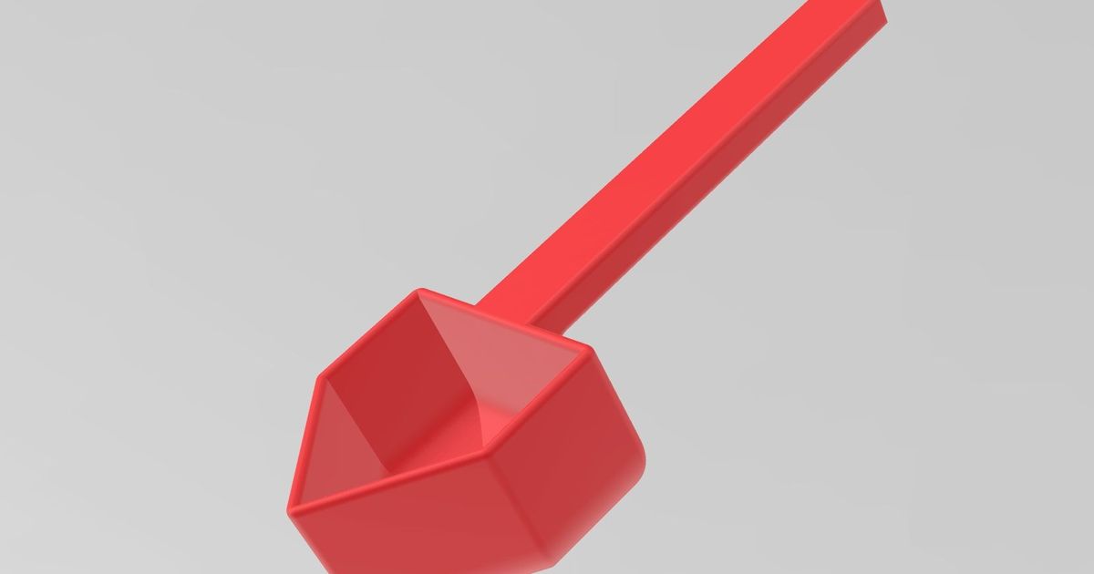 Detergent Spoon by eSeL | Download free STL model | Printables.com