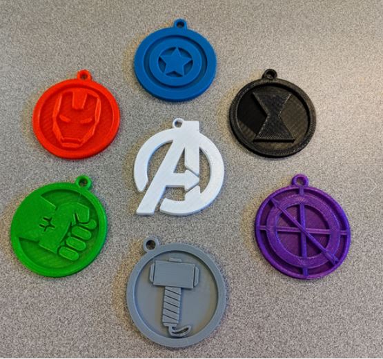 Avengers keychain logo