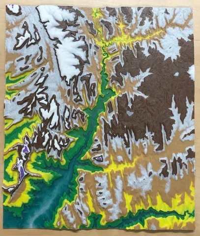 Topographic Map of Zion National Park