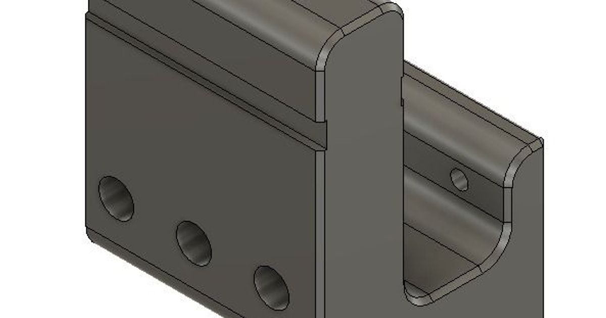 PMount AR Wall Hanger Rifle Mount by Patch1995 Download free STL