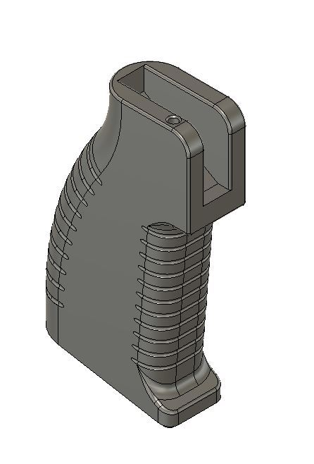 Ar Pistol Grip 5 Deg Cant By Patch1995 Download Free Stl Model 0870