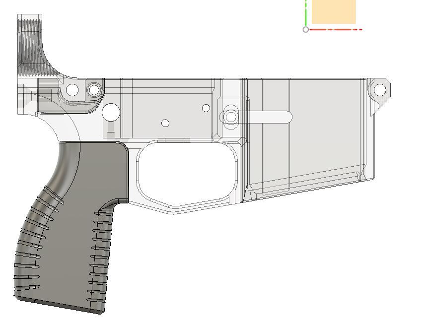 AR Pistol Grip 5 Deg Cant Stubby