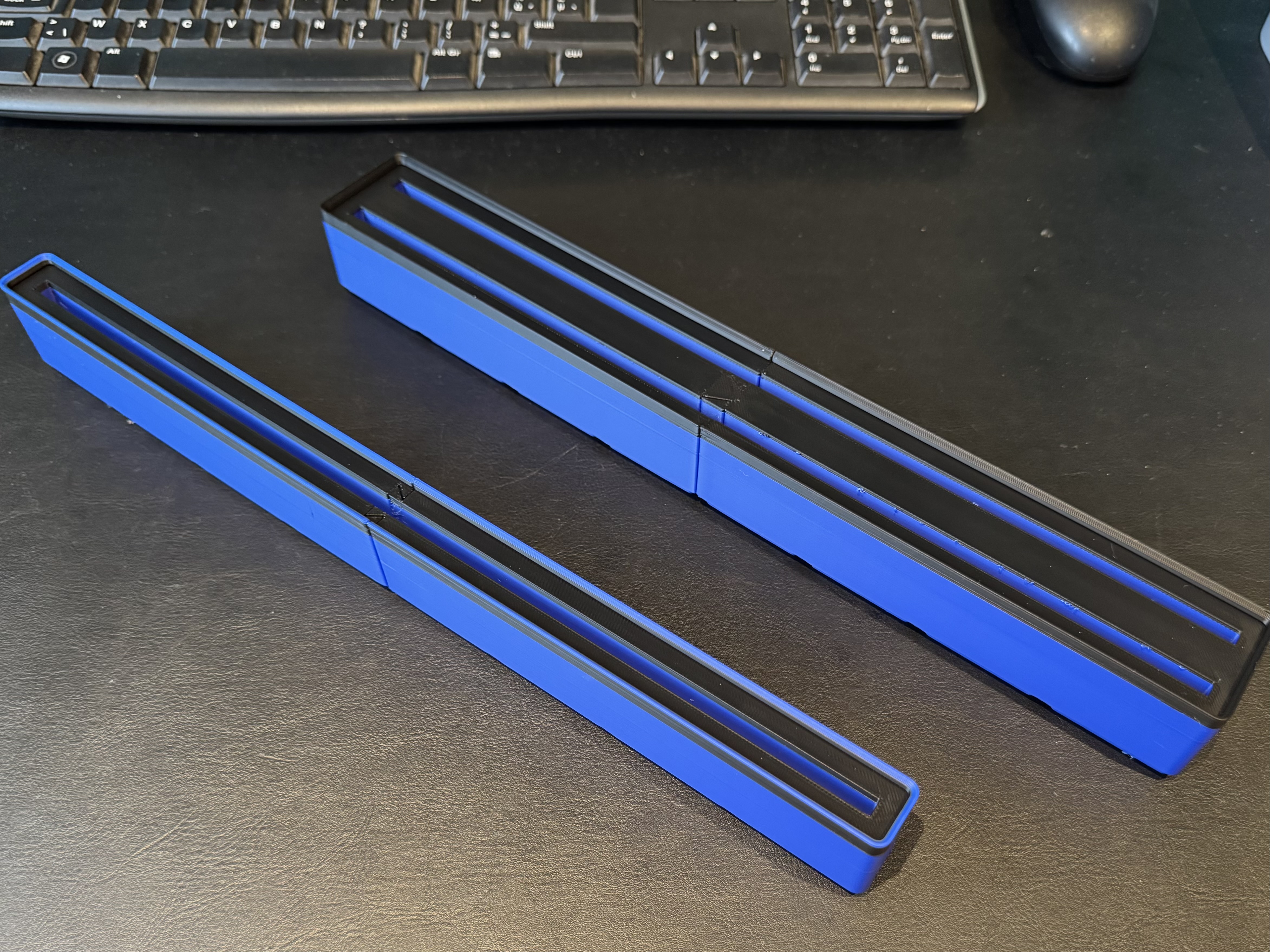 Gridfinity Single / Dual Ruler Bin (12"/30cm)
