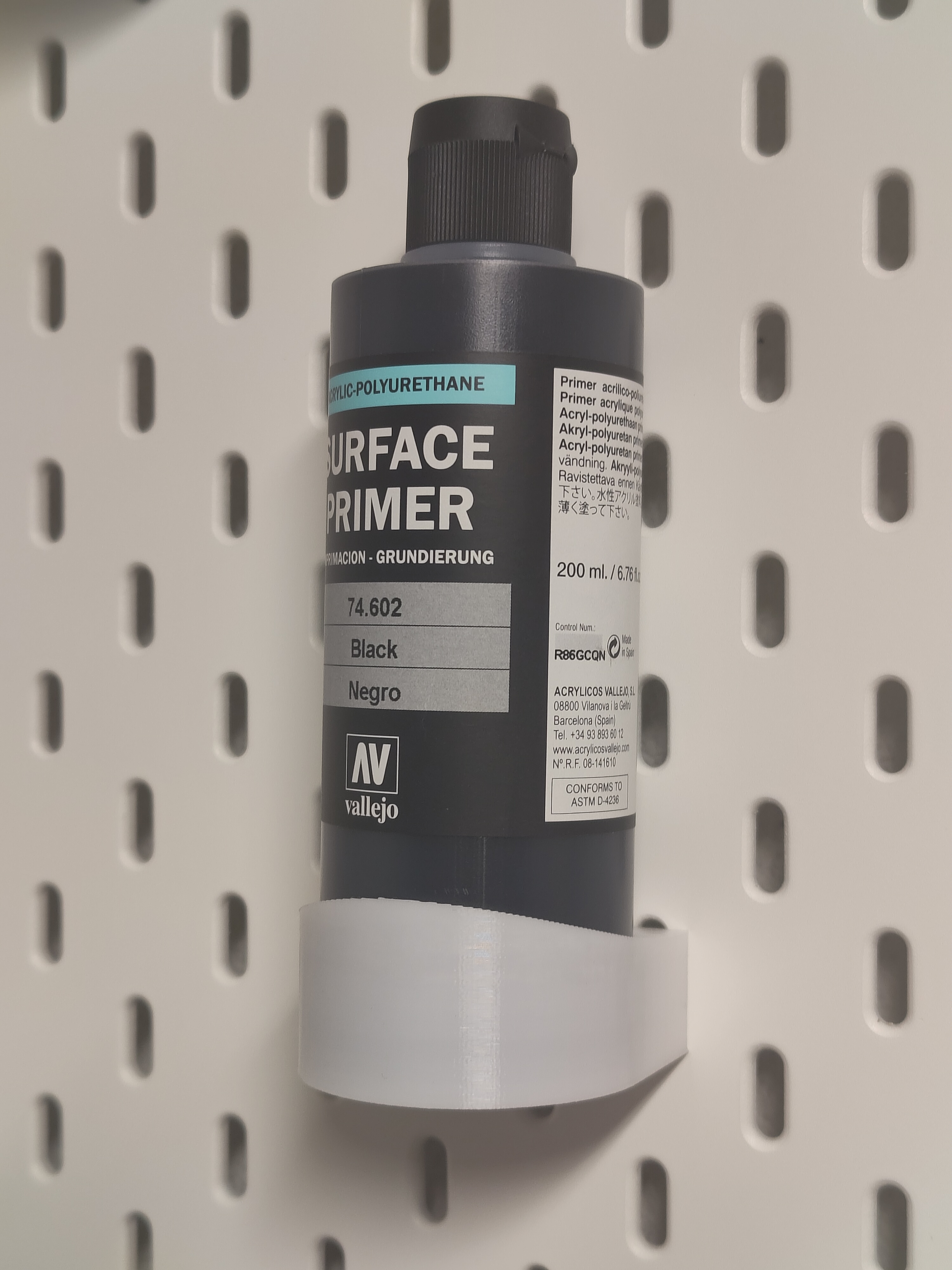 Ikea Skadis bottle holder 50mm (type Vallejo 200ml)