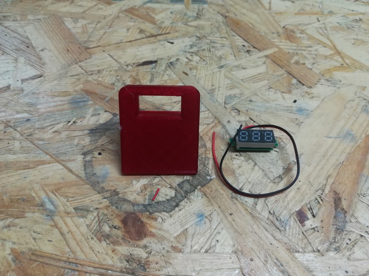 Digital battery voltage meter stand