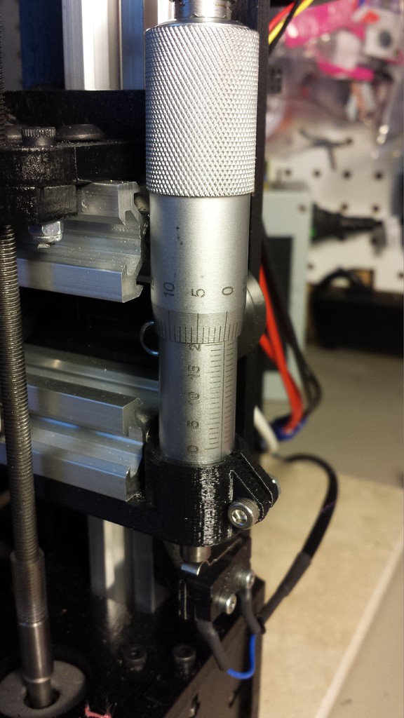 Micrometer Adjustable Z End Stop for MakerFarm Prusa i3v