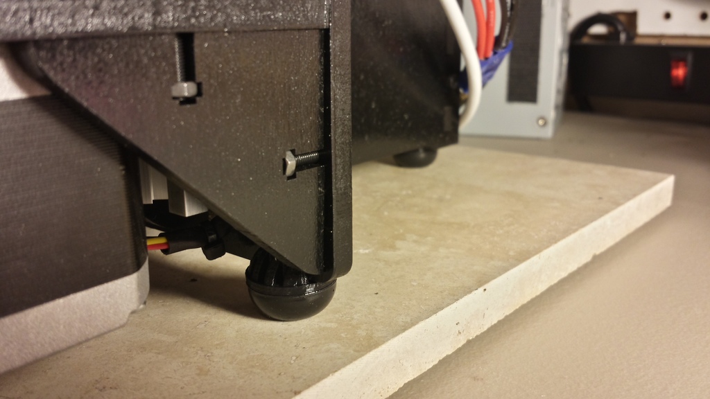 Sorbothane Vibration Isolator Foot for MakerFarm Prusa i3 and i3v