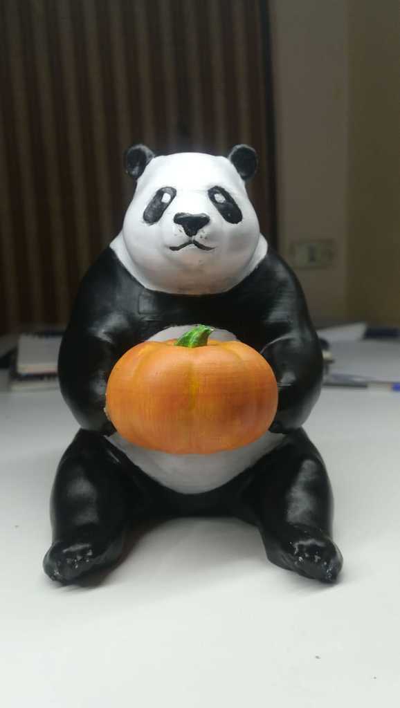 the cute pumpkin panda 