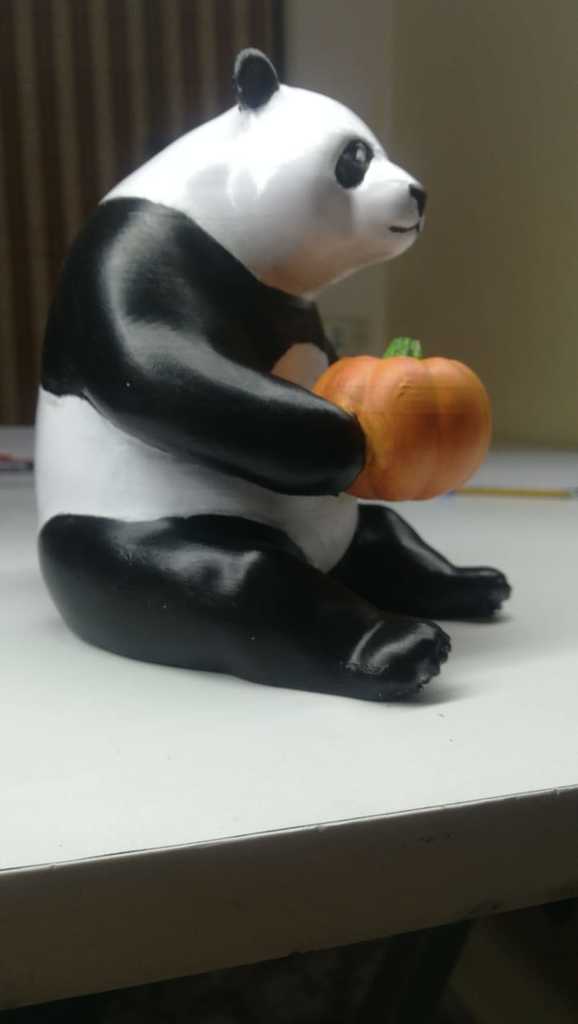 Miniatura 3 do modelo 3D the cute pumpkin panda 