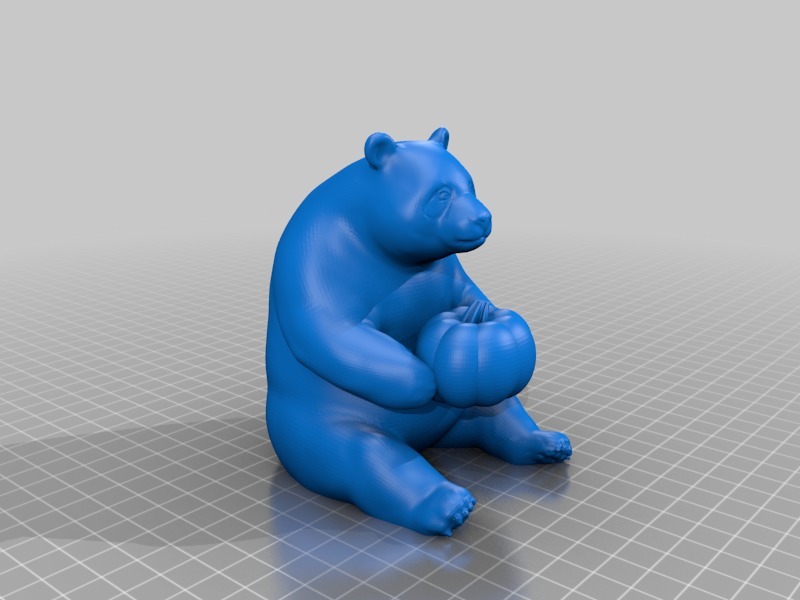 Miniatura 5 do modelo 3D the cute pumpkin panda 