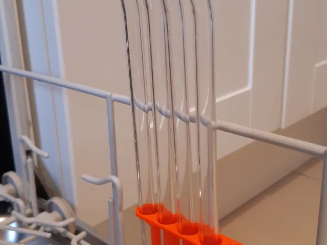 Glass Drinking Straw Holder for Dishwasher