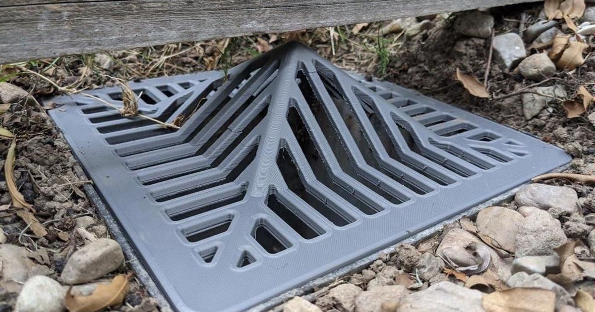 250mm Storm Water Drain Grate with Leaf Guard by Jay_L Download free