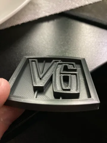 Jeep Vintage V6 Badge