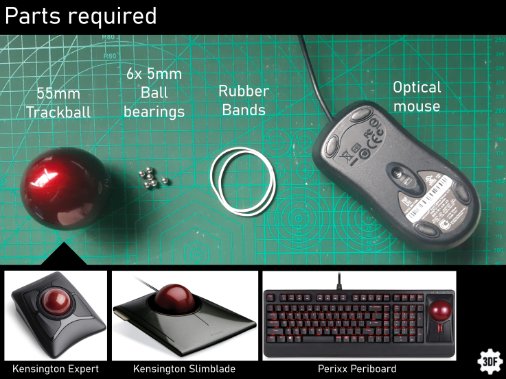 55mm Arcade Trackball Assembly by 3DFreeman Download free STL model
