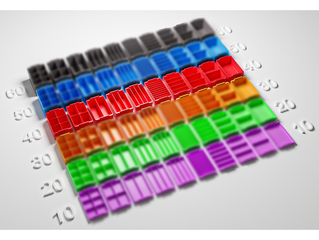 Miniatura 2 do modelo 3D Modular boxes for all things small - 40mm height