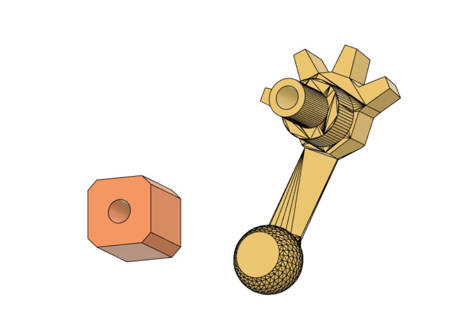 Páka pro SCARBO SVF1 3D model thumbnail