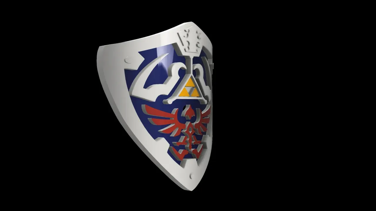 BOUCLIER DE THE LEGEND OF ZELDA, SUR NINTENDO NES (SHIELD) by RustyVince63, Download free STL model