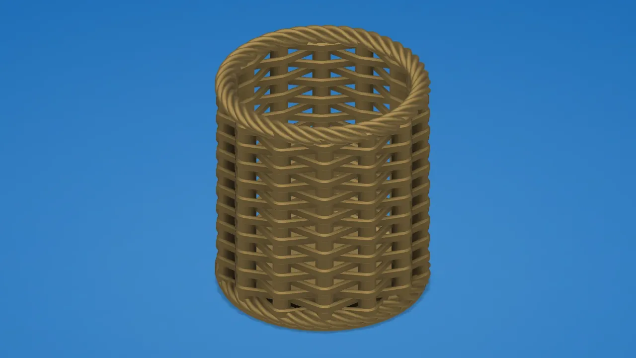 Woven Pencil Holder by JamesThePrinter, Download free STL model