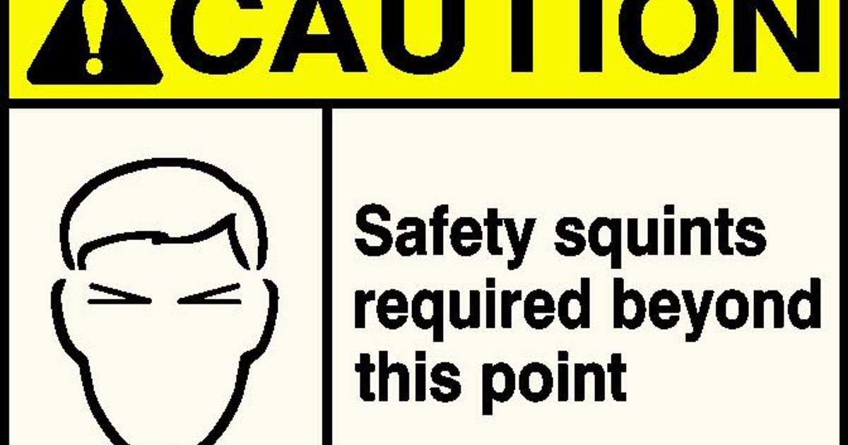 Safety Squints Required by Some_Guy Download free STL model