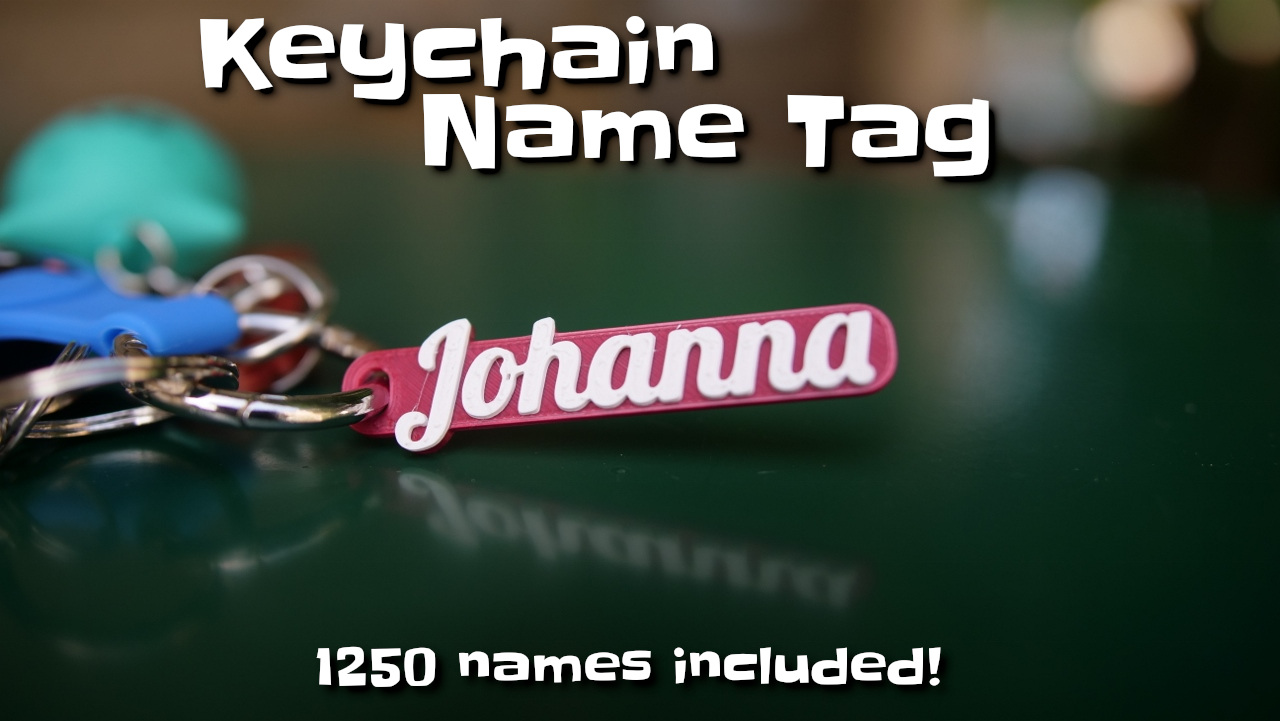 Keychain name tag