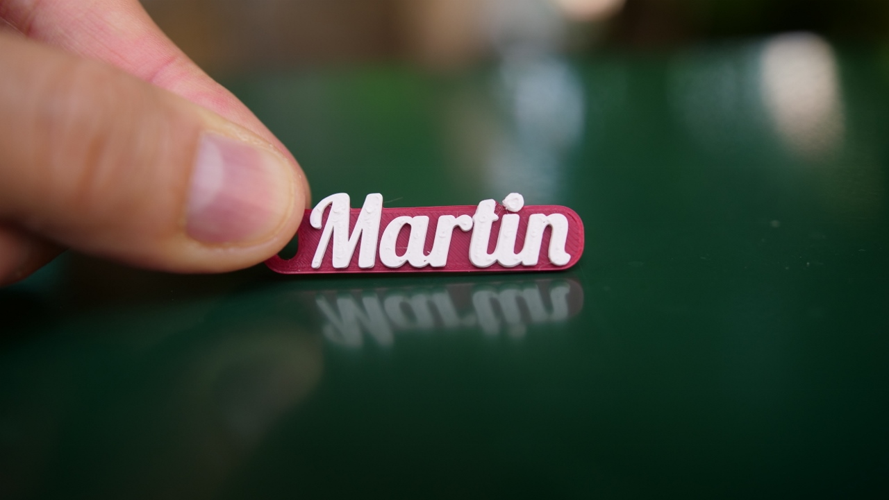 Miniatura 5 do modelo 3D Keychain name tag