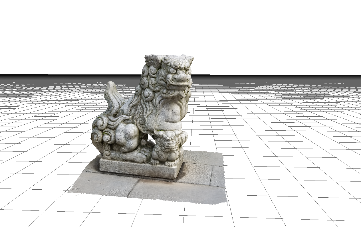 Komainu "Lion Dog" at Portland Japanese Garden from Photogrammetry