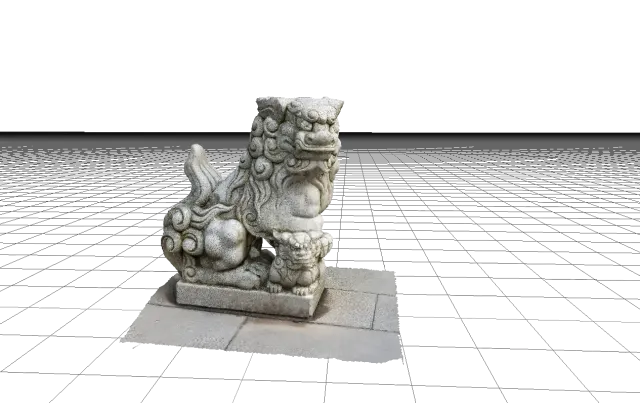 Komainu "Lion Dog" at Portland Japanese Garden from Photogrammetry