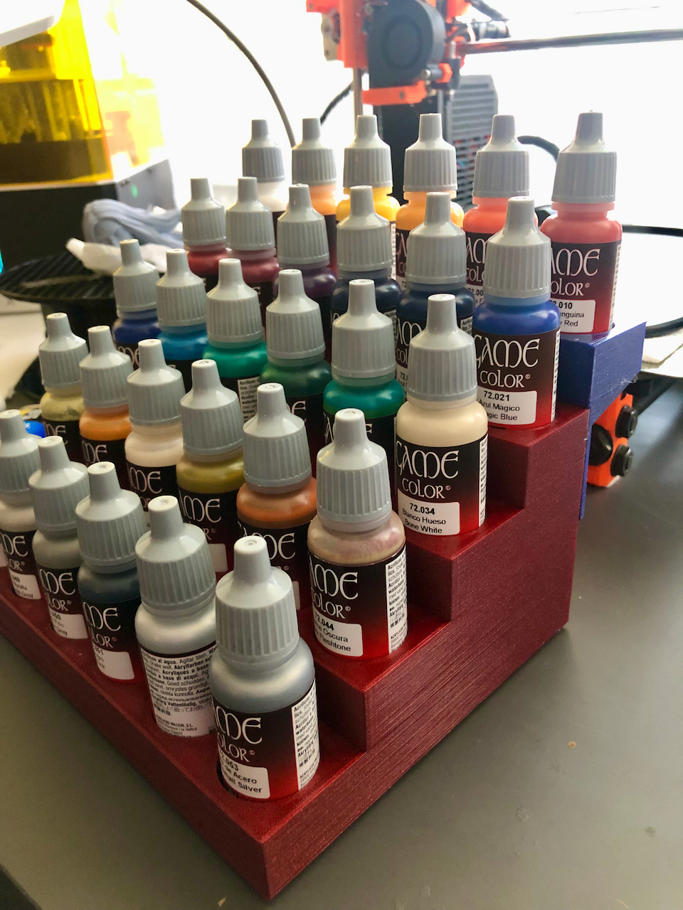 Vallejo Paint Stand Quick Addon by David Relich Download free STL