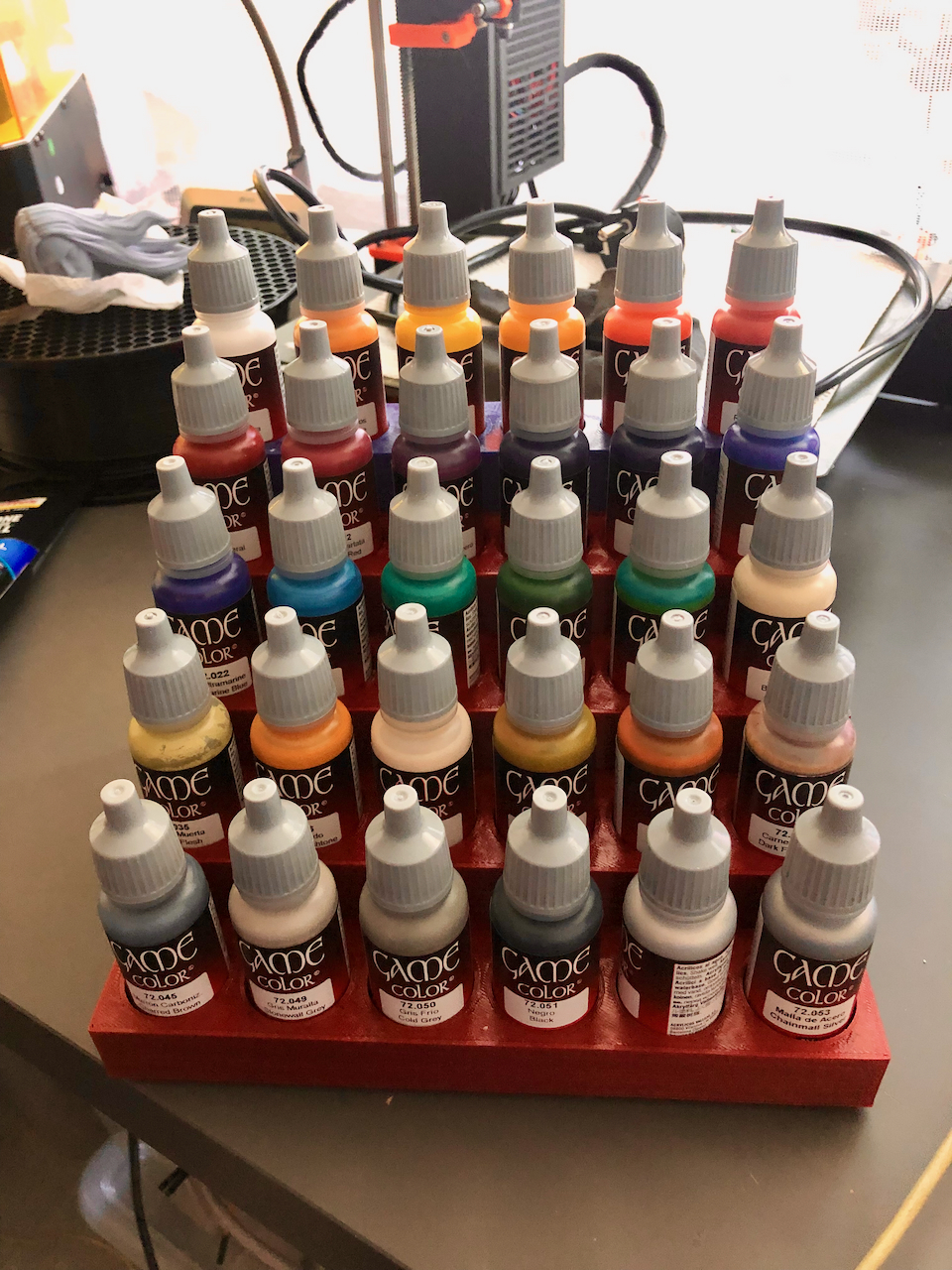 Vallejo Paint Stand Quick Addon by David Relich Download free STL