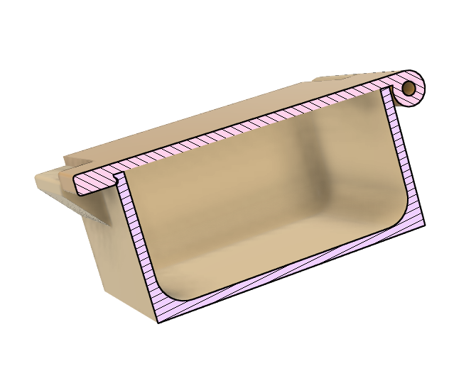 Miniatura 5 do modelo 3D Basic Box with Snap Lid