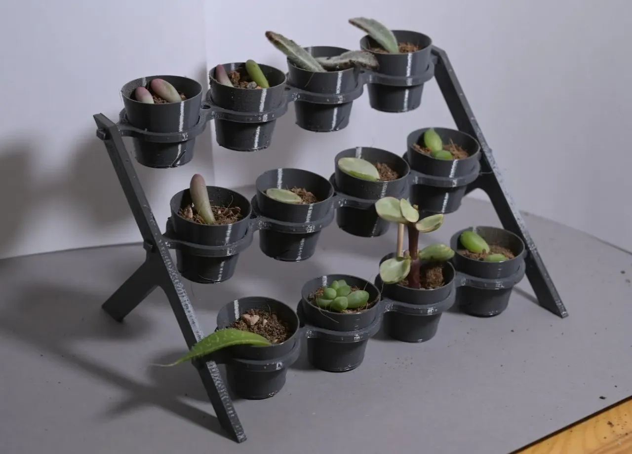 Small planter rack by Pirasp | Download free STL model | Printables.com