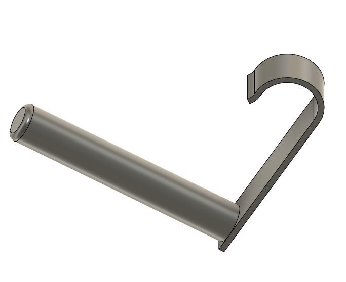 Shower Rod Washcloth holder by Raven Kaw Studios Download free STL