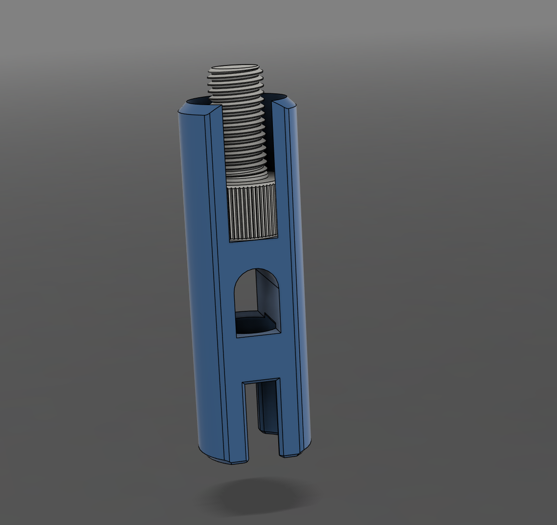 Unklicky Z-Endstop (M4x8 screw, no cutting)