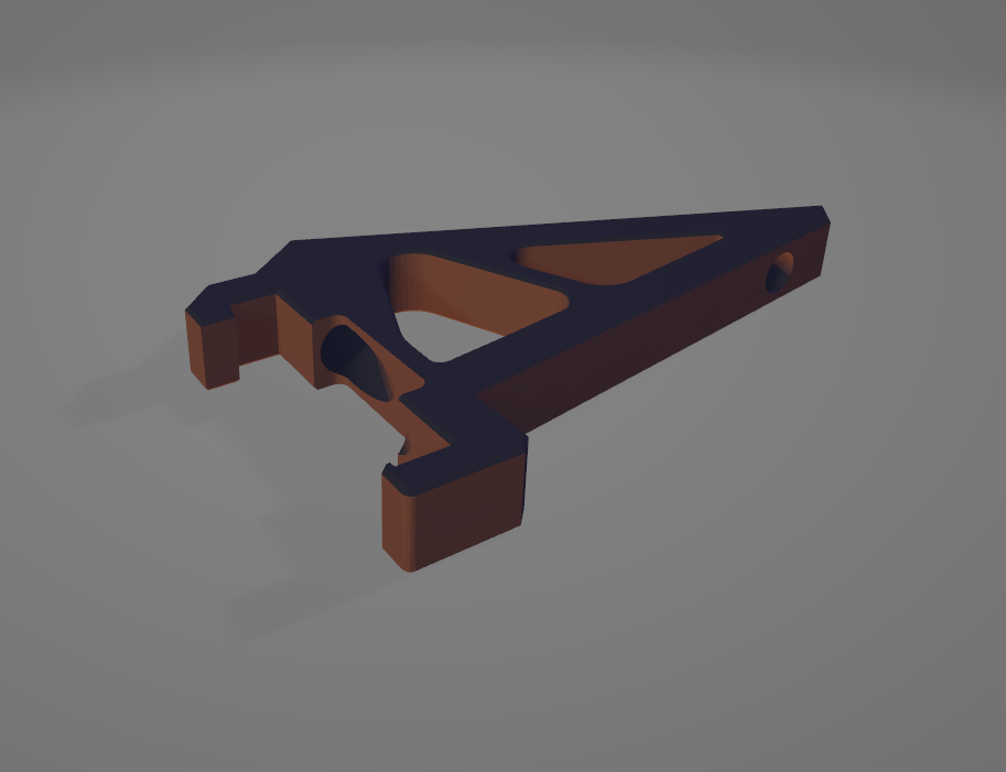 22.5 Degree Mount for MMU2 with cable groove