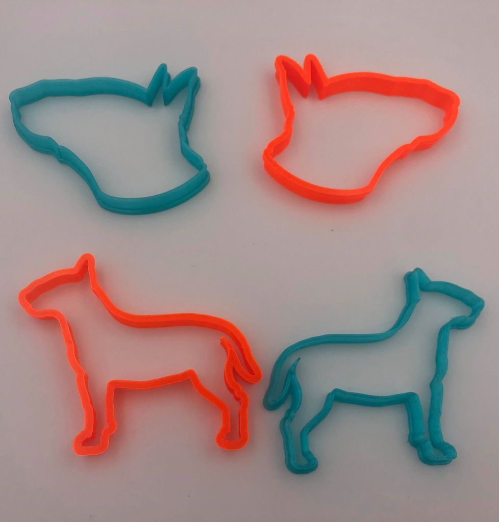 Mini Bull Terrier Cookie Cutters