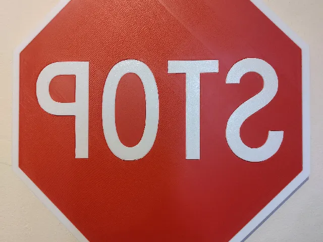 Backrooms STOP sign