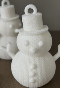 Nice snowman with snowman friend