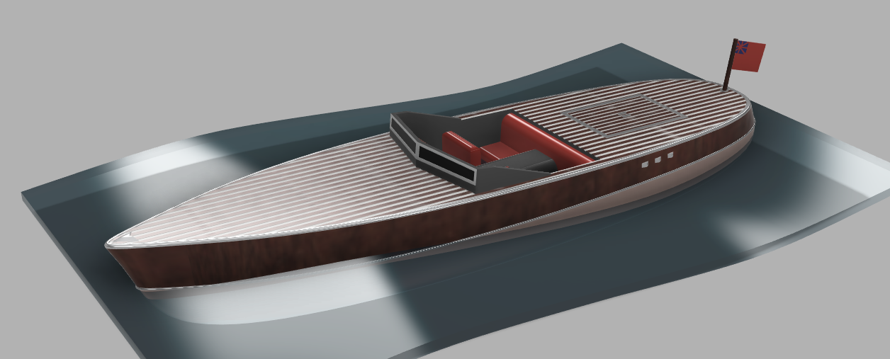 Wooden Speedboat