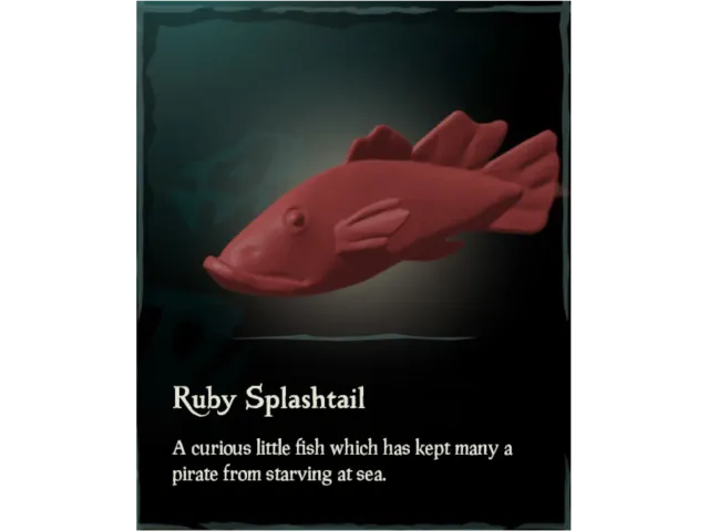 Sea Of Thieves Splashtail Mounted Fish