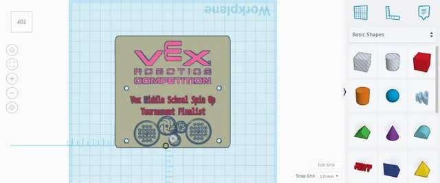 Vex Spin Up Tournament Finalist Trophy