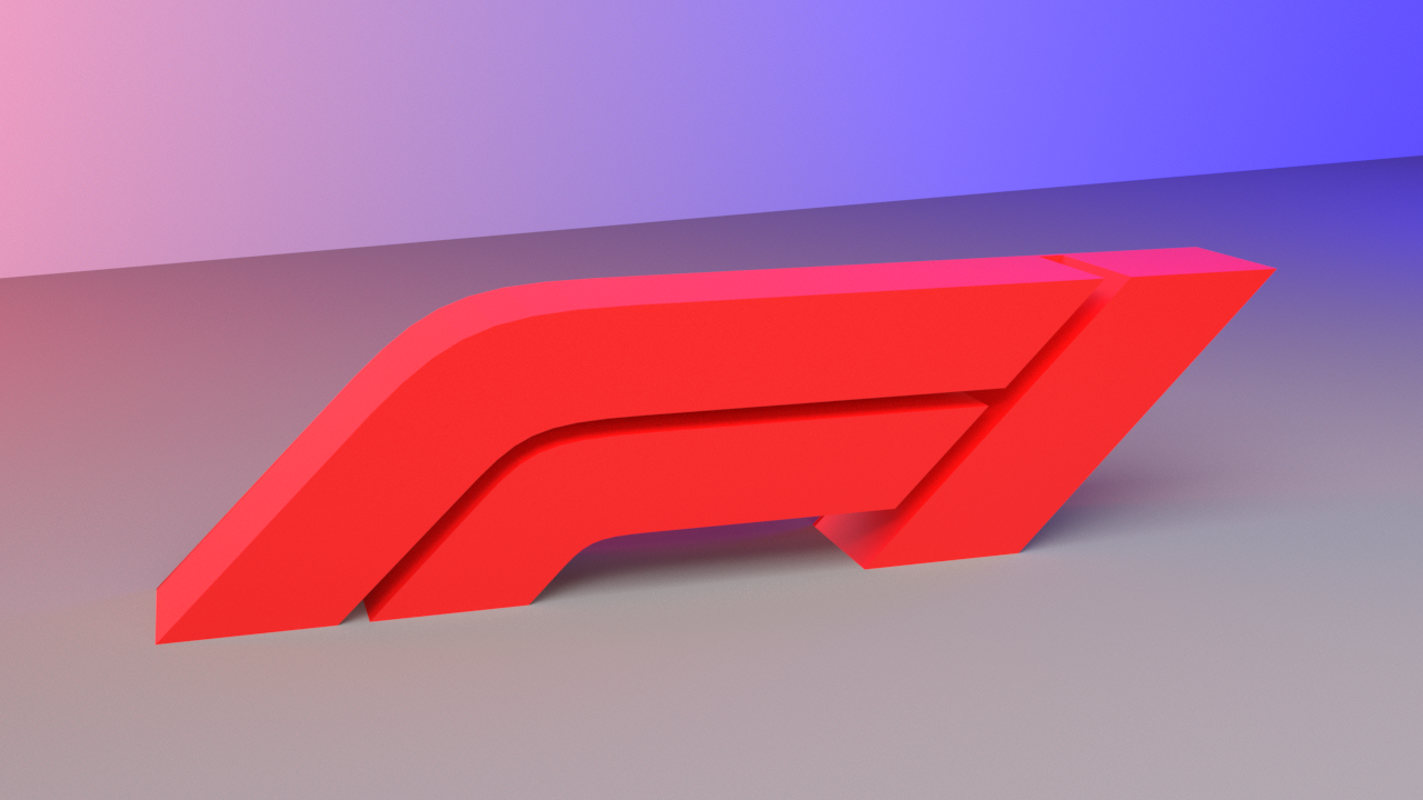 Formula 1 Logo - 3D Freestanding F1 Logo